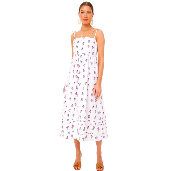 Pink City Prints x Tuckernuck Crete Dress. Mini blossom. S. NWOT - Picture 1 of 13